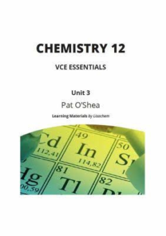 CHEMISTRY 12: VCE ESSENTIALS UNIT 3 2017-2021 Cover