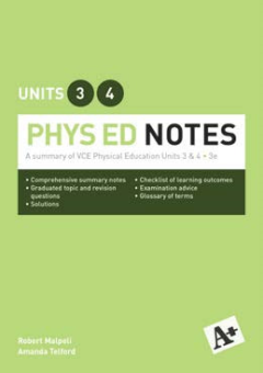 A+ PHYS ED NOTES UNIT 3&4 (3E) Cover