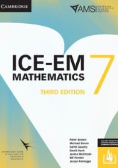 ICE-EM MATHEMATICS YEAR 7 3E TEXTBOOK + EBOOK Cover