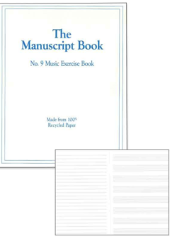 MUSIC MANUSCRIPT BOOK NO. 9 STAVE 26 PAGES Cover