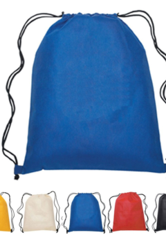 DOUBLE DRAWSTRING NYLON BACK PACK BAG 330 X 440 MM Cover
