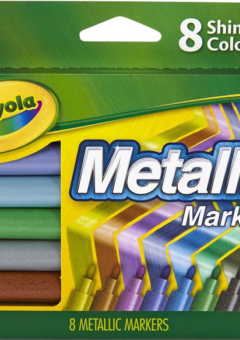 CRAYOLA METALLIC MARKERS BOX 8 Cover