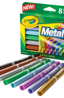 CRAYOLA METALLIC MARKERS BOX 8