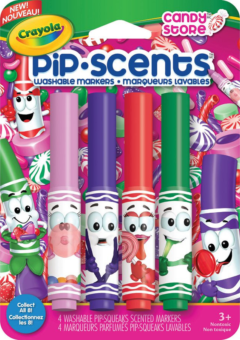 CRAYOLA WASHABLE PIP SCENTS BOX 4 CANDY STORE Cover