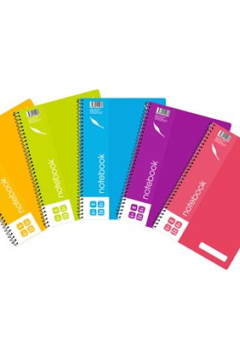 QUILL NOTEBOOK 70GSM A4 120 PAGES ASSORTED COLOURS Cover