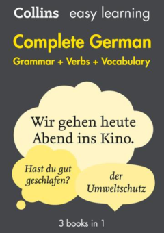 COLLINS EASY LEARNING COMPLETE GERMAN GRAMMAR VERBS AND VOCABULARY (3 BOOKS IN 1) 2E Cover