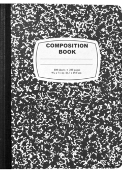 JOURNAL COMPOSITION BOOK 200 PAGES 247 x 190 MM Cover