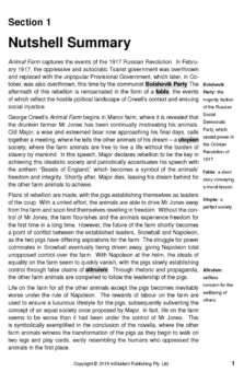 ATAR NOTES TEXT GUIDE: ANIMAL FARM BY GEORGE ORWELL
