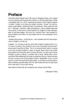 ATAR NOTES TEXT GUIDE: BURIAL RITES BY HANNAH KENT