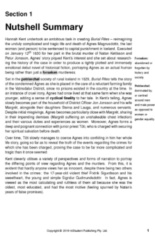 ATAR NOTES TEXT GUIDE: BURIAL RITES BY HANNAH KENT