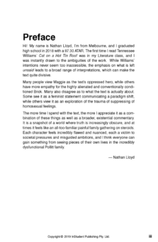ATAR NOTES TEXT GUIDE: CAT ON A HOT TIN ROOF BY TENNESSEE WILLIAMS