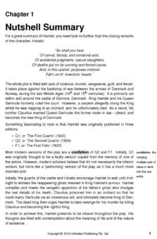 ATAR NOTES TEXT GUIDE: HAMLET BY WILLIAM SHAKESPEARE