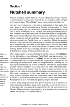 ATAR NOTES TEXT GUIDE: I AM MALALA BY MALALA YOUSAFZAI