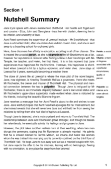 ATAR NOTES TEXT GUIDE: JANE EYRE BY CHARLOTTE BRONTE