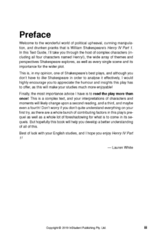 ATAR NOTES TEXT GUIDE: HENRY IV PART 1 BY WILLIAM SHAKESPEARE