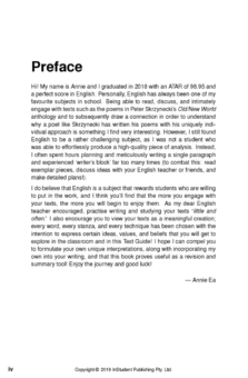 ATAR NOTES TEXT GUIDE: OLD/NEW WORLD BY PETER SKRZYNECKI