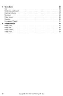 ATAR NOTES TEXT GUIDE: PERSEPOLIS BY MARJANE SATRAPI
