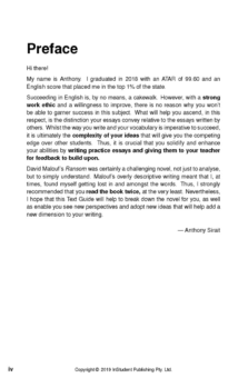 ATAR NOTES TEXT GUIDE: RANSOM BY DAVID MALOUF