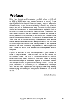 ATAR NOTES TEXT GUIDE: ROMEO AND JULIET BY WILLIAM SHAKESPEARE