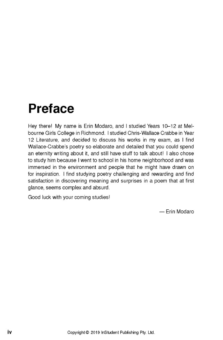 ATAR NOTES TEXT GUIDE: SELECTED POEMS BY CHRIS WALLACE CRABBE