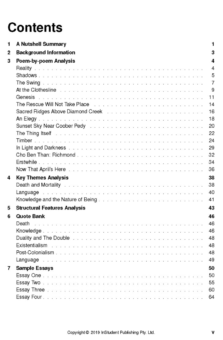ATAR NOTES TEXT GUIDE: SELECTED POEMS BY CHRIS WALLACE CRABBE