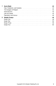 ATAR NOTES TEXT GUIDE: THE CRUCIBLE BY ARTHUR MILLER