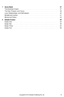 ATAR NOTES TEXT GUIDE: THE GREAT GATSBY BY F SCOTT FITZGERALD