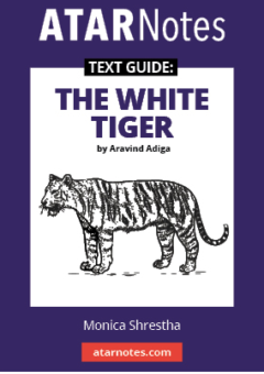 ATAR NOTES TEXT GUIDE: THE WHITE TIGER BY ARAVIND ADIGA Cover