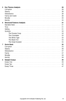 ATAR NOTES TEXT GUIDE: THE WHITE TIGER BY ARAVIND ADIGA