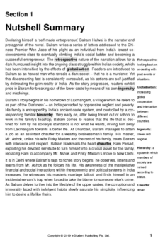 ATAR NOTES TEXT GUIDE: THE WHITE TIGER BY ARAVIND ADIGA