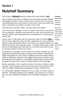 ATAR NOTES TEXT GUIDE: TWELFTH NIGHT BY WILLIAM SHAKESPEARE