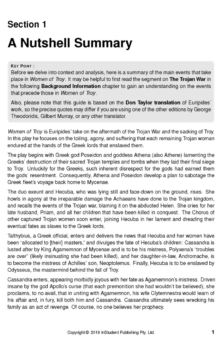 ATAR NOTES TEXT GUIDE: WOMEN OF TROY BY EURIPIDES