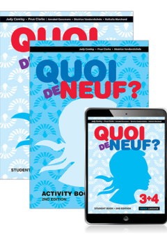 QUOI DE NEUF? 3&4 STUDENT BOOK + EBOOK + ACTIVITY BOOK 2E Cover