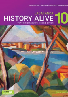 JACARANDA HISTORY ALIVE 10 VICTORIAN CURRICULUM LEARNON & PRINT 2E Cover