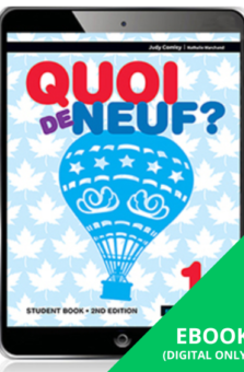 QUOI DE NEUF? 1 STUDENT EBOOK 2E (eBook only) Cover