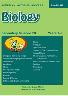 SECONDARY SCIENCE 7B  -  BIOLOGY Cover