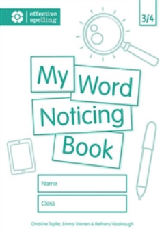 MY WORD NOTICING BOOK: 3/4 Cover