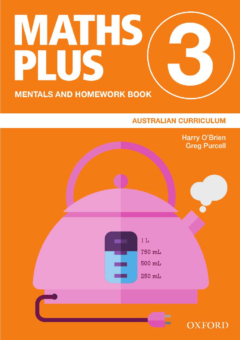 OXFORD MATHS PLUS AC EDITION MENTALS & HOMEWORK BOOK 3 (2020) Cover