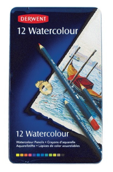 12 DERWENT WATERCOLOUR PENCILS