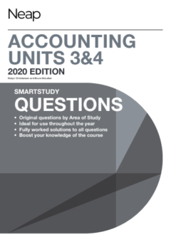 NEAP SMARTSTUDY QUESTIONS: ACCOUNTING UNITS 3&4 (2020 REVISED EDITION) Cover