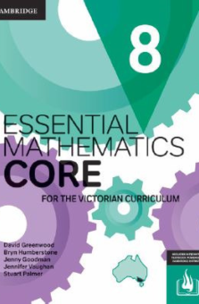 CAMBRIDGE ESSENTIAL MATHEMATICS CORE FOR THE VICTORIAN CURRICULUM YEAR 8 STUDENT EBOOK (eBook only) Cover