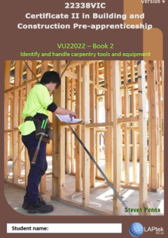 CERT II IN BUILDING & CONSTRUCTION PRE-APP: IDENTIFY & HANDLE CARPENTRY TOOLS & EQUIPMENT BOOK 2 Cover