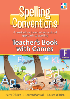 SPELLING CONVENTIONS TEACHERS BOOK WITH GAMES: BOOK F Cover