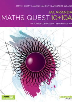 JACARANDA MATHS QUEST 10+10A VICTORIAN CURRICULUM PRINT & LEARNON 2E Cover