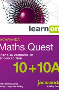 JACARANDA MATHS QUEST 10+10A VICTORIAN CURRICULUM LEARNON EBOOK 2E (eBook only) Cover