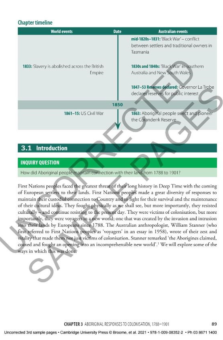 ANALYSING AUSTRALIAN HISTORY VCE UNITS 3&4: FROM CUSTODIANSHIP TO THE ANTHROPOCENE (60,000 BCE  2010)