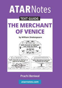 ATAR NOTES TEXT GUIDE: MERCHANT OF VENICE OF WILLIAM SHAKESPEARE Cover