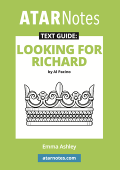 ATAR NOTES TEXT GUIDE: LOOKING FOR RICHARD BY AL PACINO Cover