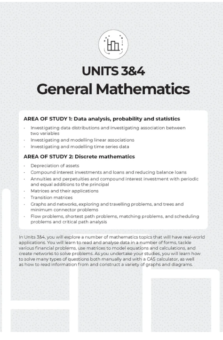 NEAP ASSESSMENT SERIES: VCE GENERAL MATHS UNITS 3&4