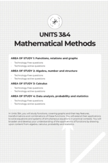 NEAP ASSESSMENT SERIES: VCE MATHS METHODS UNITS 3&4